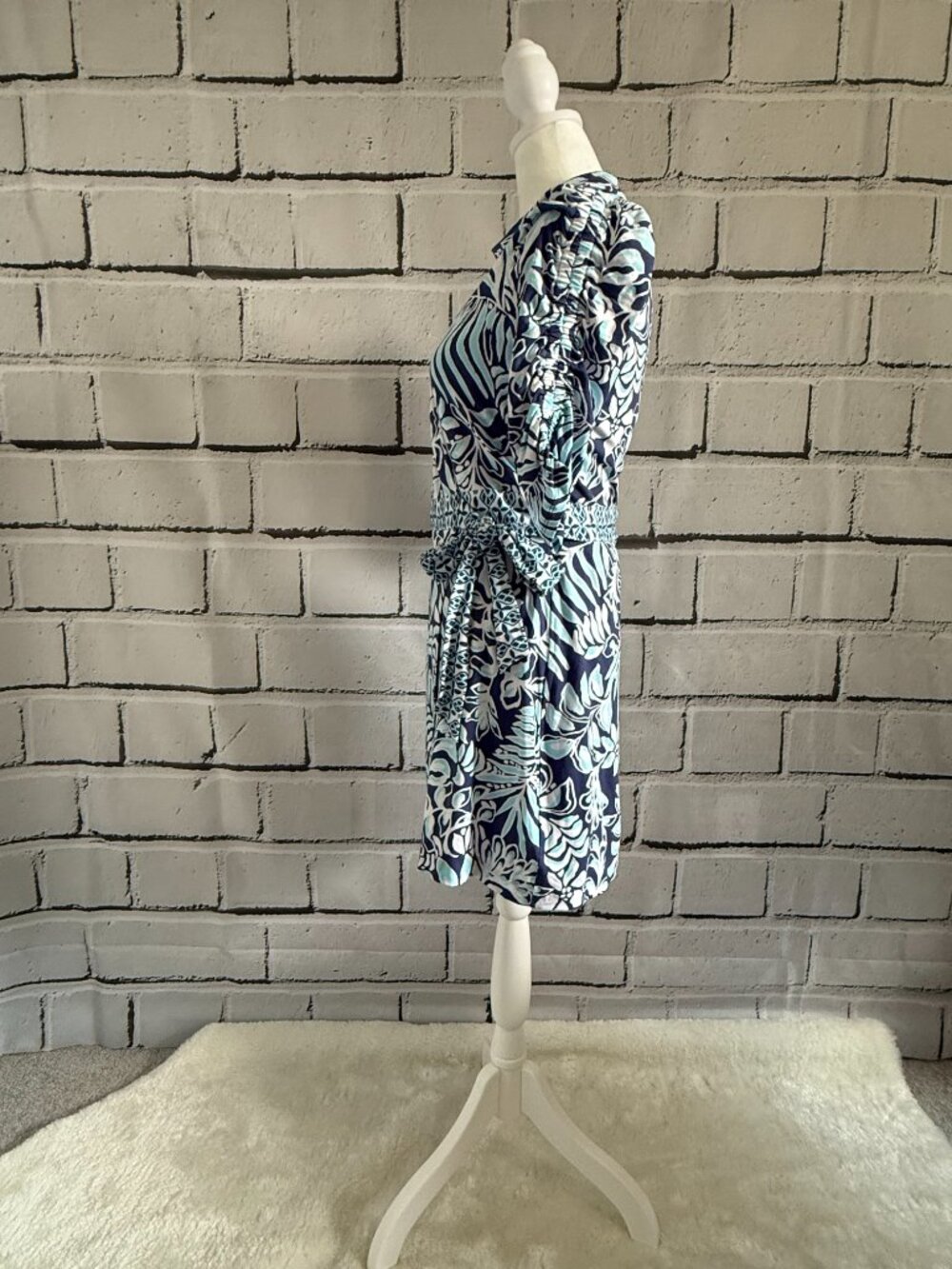 NWT Lilly Pulitzer Sugartown Skort Dress Blue Floral Built-In Shorts Size S - Picture 4 of 14